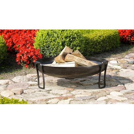 Brasero de jardin PAN en acier-Ø 70cm-Acier naturel---Acier naturel (1/5)