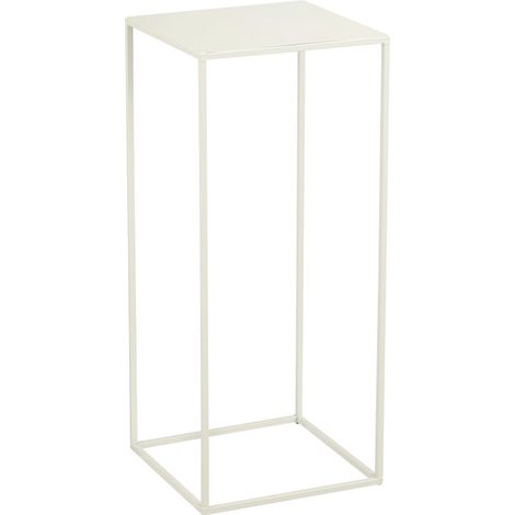Mica Decorations Beistelltisch Quinty 30 x 30 x 70 cm offwhite Beistelltisch