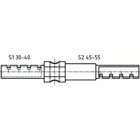 Verlängerungsstange ABUS für Doppelzylinder 30-40/45-55 - 50MXS12