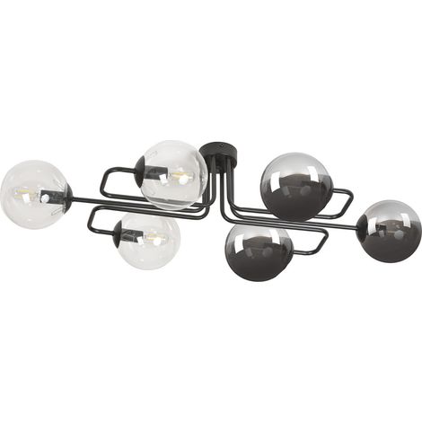 Lampadario Emibig Brendi 6xE14 nero vetro multicolor (1/5)