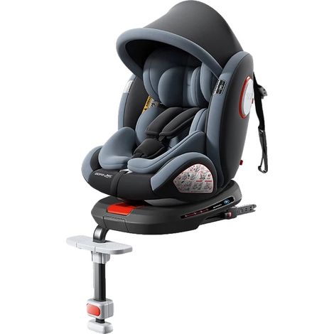 Siège auto, certifié ISOFIX, rotation à 360°, DPL007-GREY (1/2)