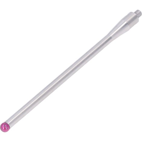Palpeur tactile CMM 5,0 mm, pointe à bille en rubis, filetage M4, tige en acier inoxydable, longueur 100 mm, A-5000-7522 (1/5)