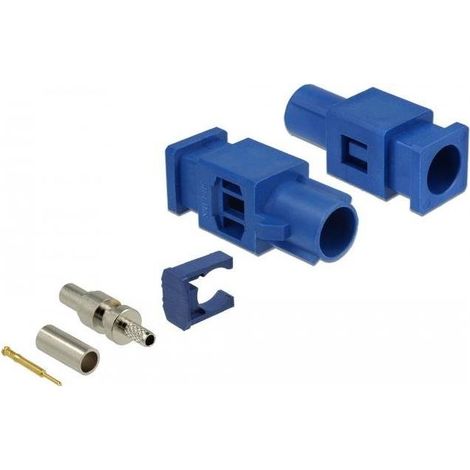 Connecteur coaxial 89757 plaqué or nickelé 25.6 mm