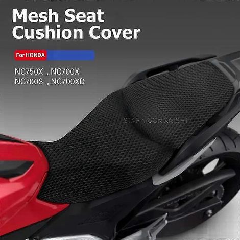 25-26 Pour Honda NC750X NC700X NC700S NC700XD NC 750 700 XS XD 750X 700X Housse de coussin de siège respirante et imperméable en maille alvéolée (1/4)