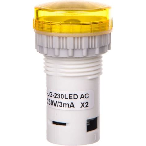 Lámpara compacta amarilla PK22-LG-230-LED-AC