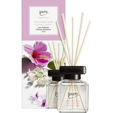 ipuro ESSENTIALS Raumduft Flower Bowl 50 ml Duftstäbchen Lufterfrischer Duft (1/2)