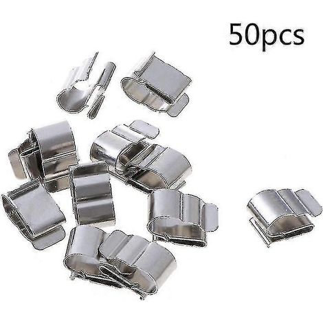 50 attaches de câble solaire en acier inoxydable pour la manipulation de câbles photovoltaïques, clips de fixation-AquaForge (1/4)