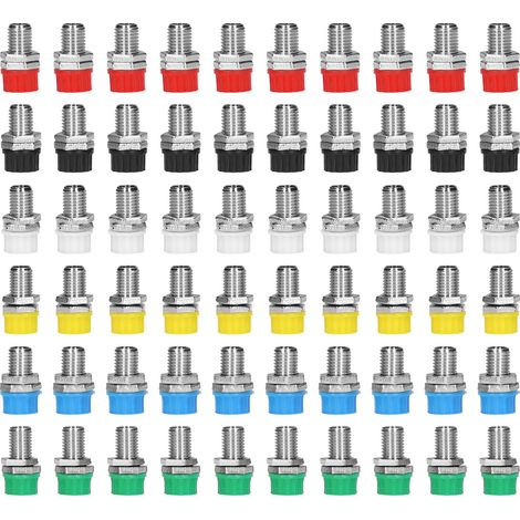 10 paires de fiches banane 4mm, transmission stable, résistantes à la corrosion, 6 couleurs, bornes de panneau pour ordinateur de navire (1/5)