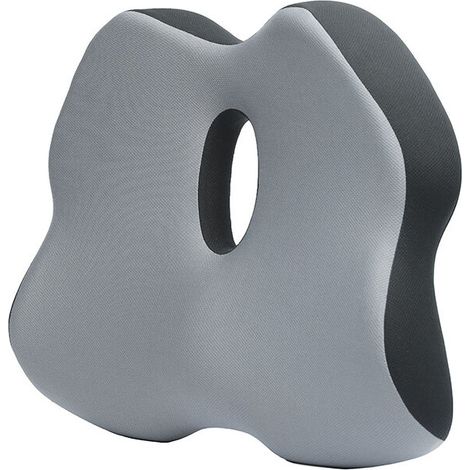 Cuscino per sedia da ufficio in memory foam, cuscino per coccige per emorroidi, sollievo dal dolore lombare e sciatica, cuscino ergonomico per sedia da ufficio, grigio 45040095mm