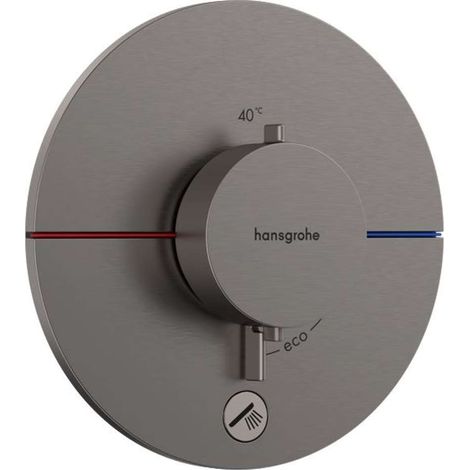 Hansgrohe ShowerSelect Comfort - Miscelatore termostatico ad incasso, cromo nero spazzolato 15562340 (1/3)