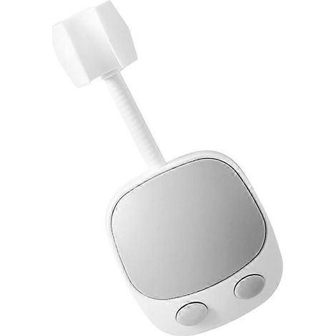 Support de pommeau de douche réglable en deux parties pour usage domestique, adapté à une installation dans la salle de bain.