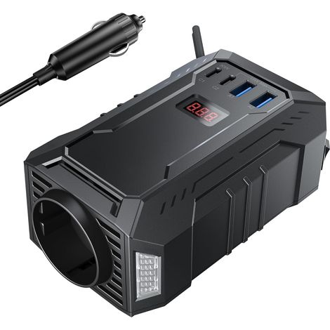 Convertisseur 12v 220v 400w Convertisseur Sinusoïdale pour Voiture Vacance Onduleur Pure 12v avec Port Charge Rapide Prise Européenn Transformateur de Tension (1/5)