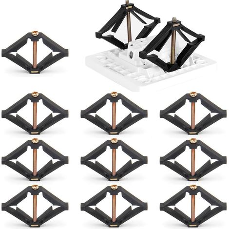 Kit di riparazione per scatola di derivazione interruttori da 10 pezzi, strumento regolabile per la riparazione di prese elettriche a muro, strumento per la riparazione di scatole di derivazione inter (1/5)
