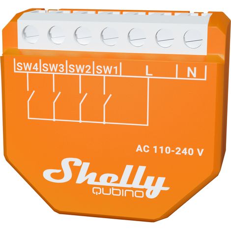 SHELLY Szenenaktivierer Wave i4, Unterputz, orange (1/4)