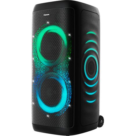 HISENSE HP100E Party Thunder enceinte bluetooth nomade 620 W noire avec éclairage LED, karaoké, IPX4