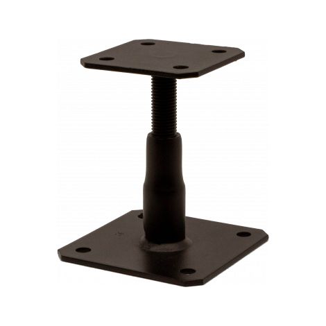 Simpson Strong Tie – Pied de poteau réglable noir 100x100mm – épaisseur 4mm – Accessoire pour béton armé – Fixation rapide pour chantiers humides (1/7)