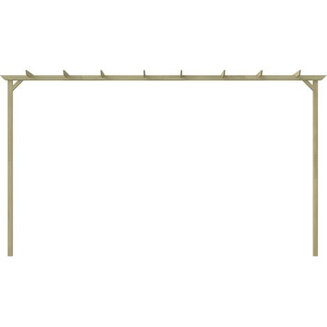 Tonnelle Barnum de Jardin, Pavillon, Pergola, Tente de jardin, 360 x 200 x 60 cm Pin imprégné OIB5430E (1/5)