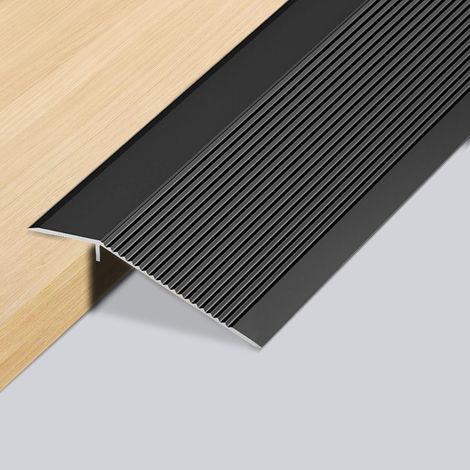 Bandes de transition de sol en aluminium - 0,9 m x 100 mm - Profilé de transition autocollant - Compensation de hauteur - 8 à 40 mm (1/5)