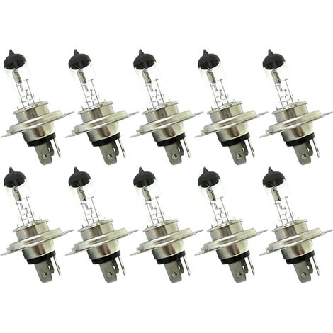 10 ampoules halogènes, h4 24v 75/70w p43t, pour camion, remorque, maagricole (1/2)