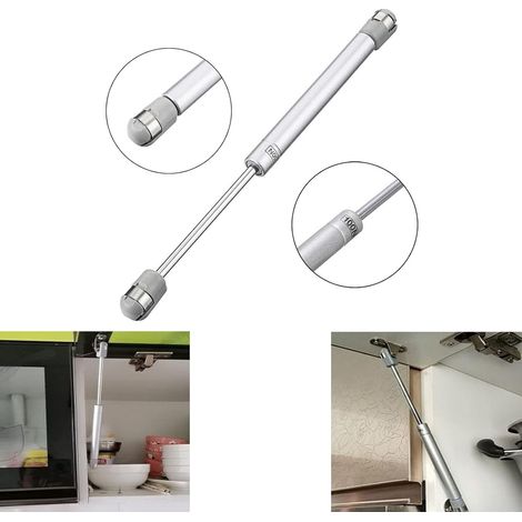 Vérin à Gaz,4PCS 100N Vérins Meuble Hydraulique Ressort Amortisseurs à Gaz Bras Pneumatique pour Levage de Porte Armoire Meuble Cuisine Amortisseur charniè (1/4)
