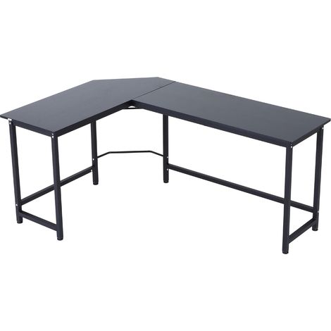 Optimisez votre espace avec ce bureau gaming en L. Sa grande surface peut accueillir deux écrans et offre un espace généreux pour travailler ou jouer. Fabriqué en panneaux de (1/5)