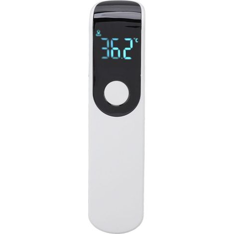 Pistolet thermique infrarouge sans contact portable pour front - Thermomètre numérique mains libres pour maison et htels, blanc (1/5)