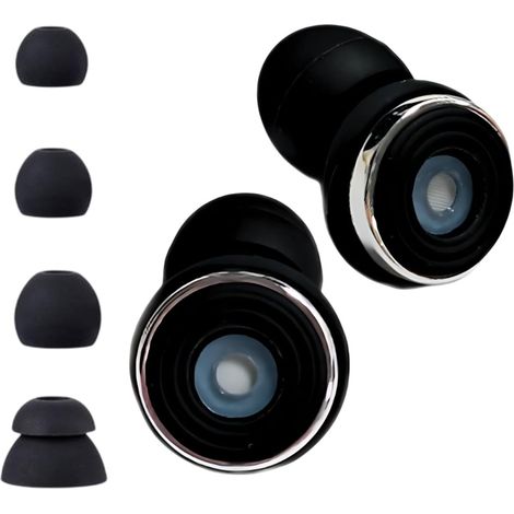 Bouchons D'Oreilles Pour Protection Auditive Antibruit Insonorisant  Ergonomique Bouchons D'Oreilles Réutilisables Portables Réduction De Bruit Légers Pour Sommeil Travail (1/5)