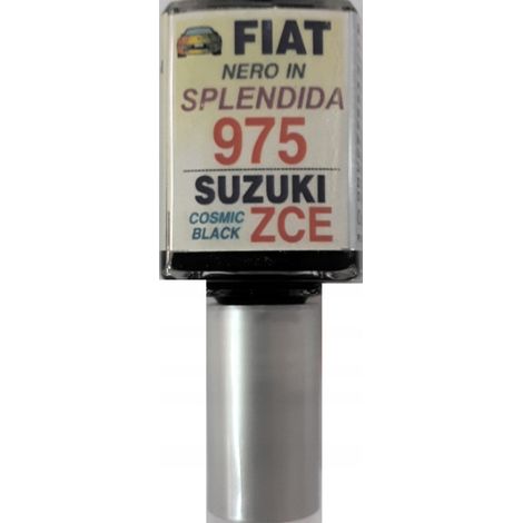 Kit di riparazione graffi per vernice auto Suzuki ZCE Fiat 975 nero cosmico 10 ml (1/5)