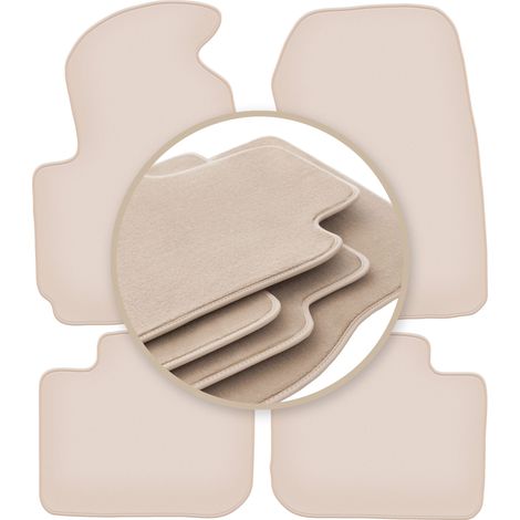 Tapis beiges PREMIUM pour : Mitsubishi Colt VII hayon 2004-2008 (1/5)