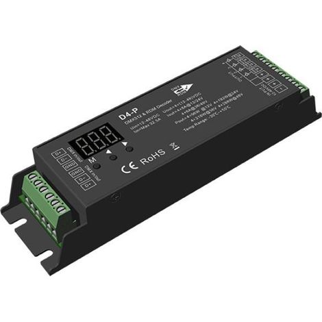 Decodificatore DMX512 & RDM 12-48V DC RGBW 4 Canali RGBW (1/2)