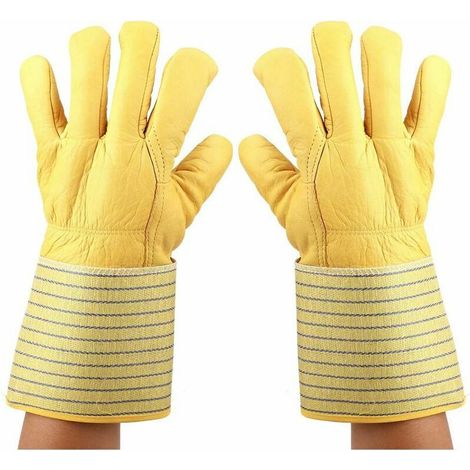 1 Pair Cryogenic Gloves, -180℃ to -250℃ Waterproof Liquid Nitrogen Hand Protection Gloves