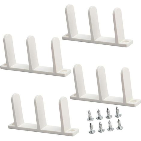 Systèmes universels de rails d'armoire renforcés en métal durable pour porte latérale montée à vis, installation facile, rail de porte d'amélioration de la maison (1/5)