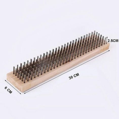 Balai métal 30cm acier, balai métal (sans manche bois) (1/5)