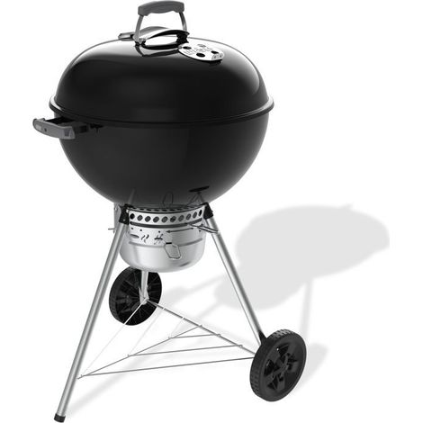 Barbecue a charbon - Weber - Original Kettle E-5730 - Ø57 cm - Thermometre intégré - Clapet d'aération - 9 couverts - Noir