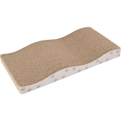 Tiragraffi modello Wave in cartone per gatti con bustina di catnip inclusa (1/2)