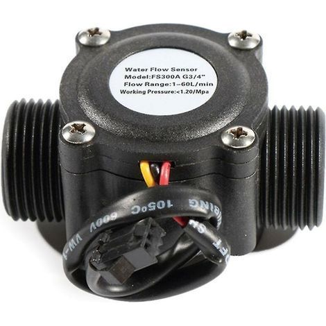 G3/4'' 6-Punkt-Turbinen-Durchflussmesser-Anzeigesensor, Außengewinde, 1-60 l/min (1/4)