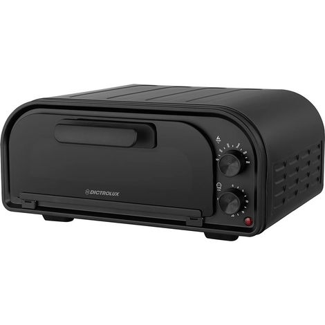 Trade Shop - Pizzaofen mit feuerfestem Stein 1600W Schnellkochen Doppelheizungselement -