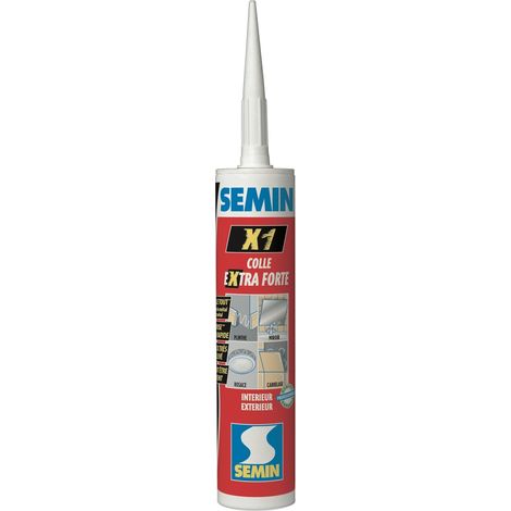 Semin – Colle multi-usage haute performance pour métal, bois, béton – Cartouche 290 ml – Adhérence initiale élevée – Intérieur/extérieur (1/6)