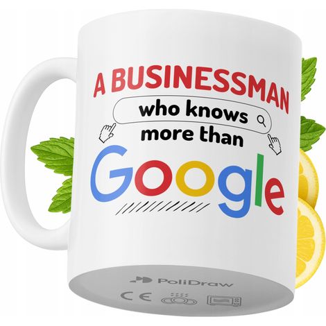 Taza de café/té divertida y humorística para hombre de negocios. Taza ideal para cumpleaños, santos, días festivos y ocasiones especiales. Color blanco, 330 ml. (1/5)