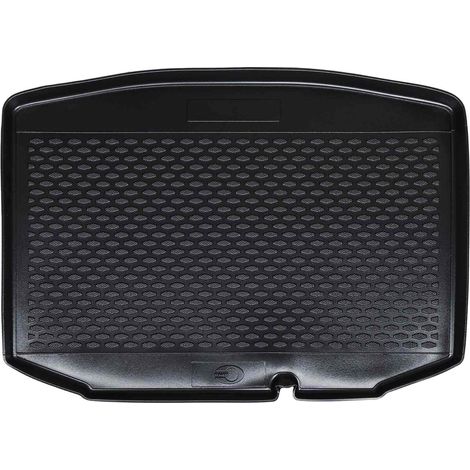 Trunk Mat Black suitable for ŠKODA FABIA II HB 2007-2014 Rubber vidaXL