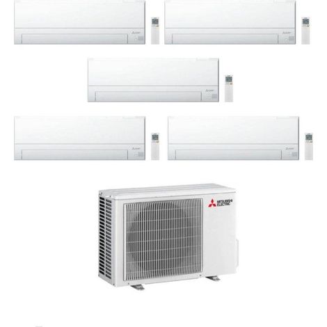 Mitsubishi Climatizzatore Penta Split MSZ-BT VGK 9+9+9+9+18 con MXZ-5F102VF Inverter R-32 Wi-Fi Classe A++