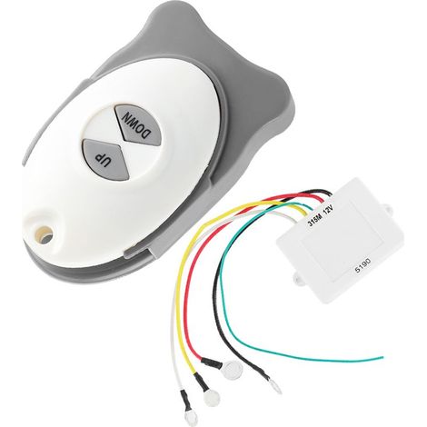 Récepteur d'interrupteur sans fil pour treuil d'ancre 12V, étanche, contrôleur de réglage de voile, accessoire nautique pour bateau (1/5)