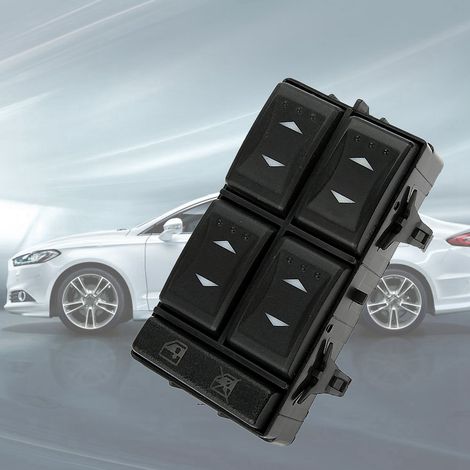 3S7T-14A132-BA Fensterheberschalter für Ford Mondeo 2001-2007, Fensterheberknopf Fahrerseite (1/5)
