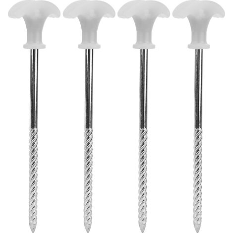 Piquet De Tente - Acier Inoxydable 20cm Avec Design Fluorescent - Pour Camping Plein Air Et Sol Gelé - Lot De 4 (1/5)