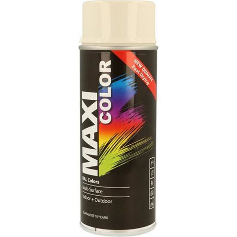 MaxiColor Spray Gloss Cream White RAL9001 - 400ml