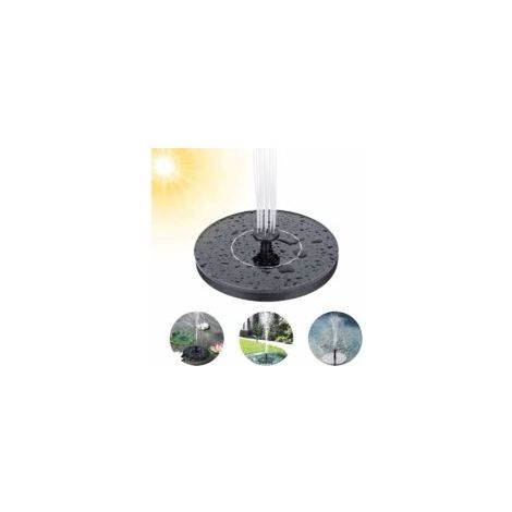 Solarbetriebener Gartenbrunnen, Solarpumpe für Teiche mit 7 verschiedenen Wasserstrahlen, Mini-Schwimmbrunnen mit Solarpanel für Garten, Aquarium, Teich, Vogeltränke, Springbrunnen (1/5)