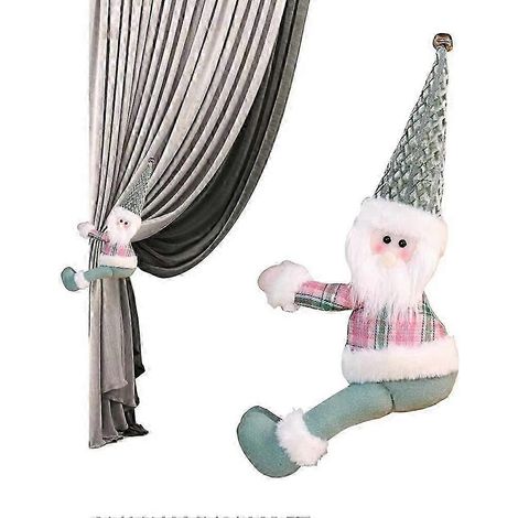 Embrasses de rideaux discrètes, pinces à rideaux de Noël, compatibles avec tous les styles de décoration intérieure, y compris les chambres, les salons, les salles de bain et les chambres d'enfants. Q (1/5)