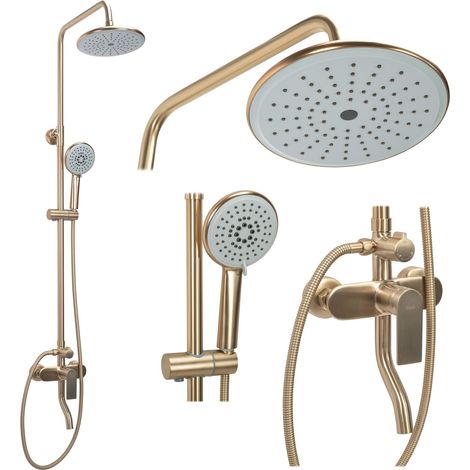 Shower set REA Verso Brush Gold