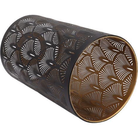 Abat-jour cylindrique moderne en métal ajouré E27 E26 pour chambre salon (1/5)