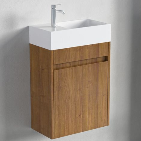 LOMAZOO Meubles de salle de bain en chêne chaleureux - Meubles WC